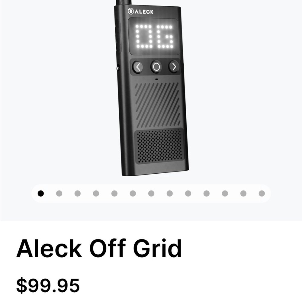 Off Grid Black Two-Way Radio